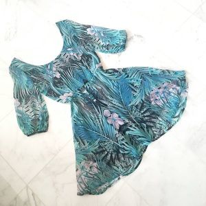 NWOT "Jungle Jubilee" chiffon floral dress